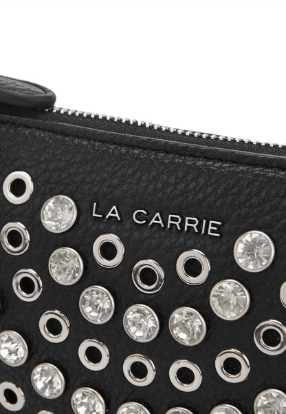 LA CARRIE - Portafoglio Pochette Strass Andromeda Nero