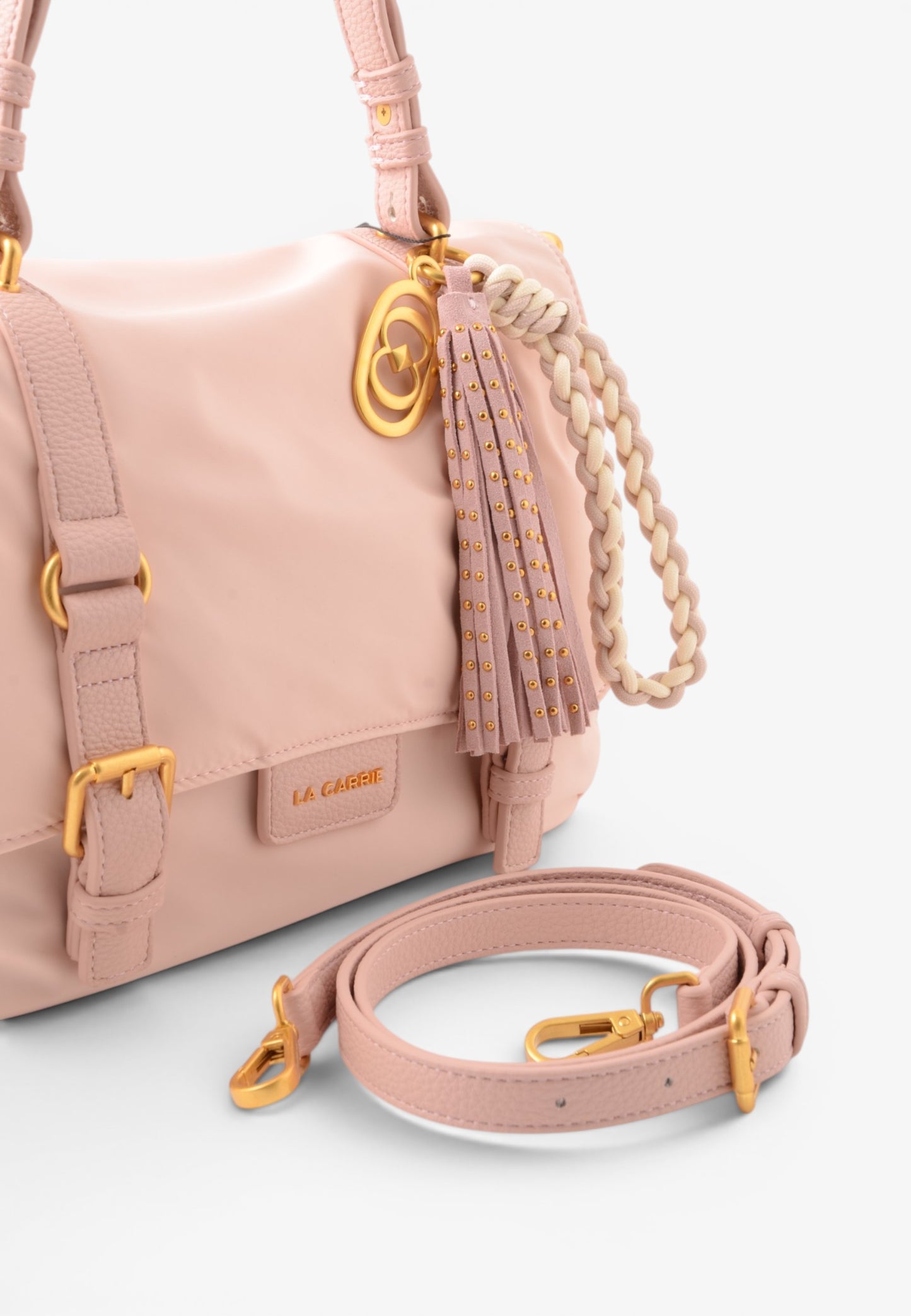 LA CARRIE - Shopping Bag DARK NYLON Rosa