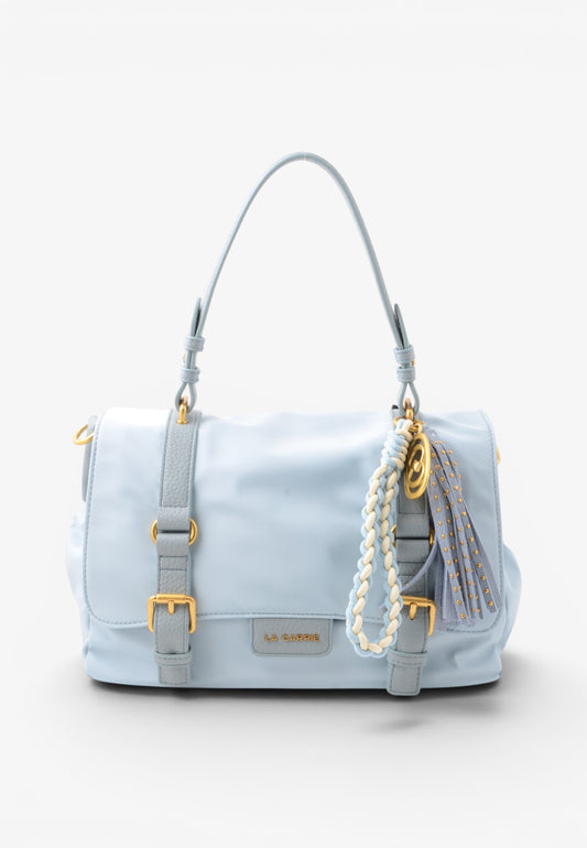 LA CARRIE - Shopping Bag DARK NYLON Cielo