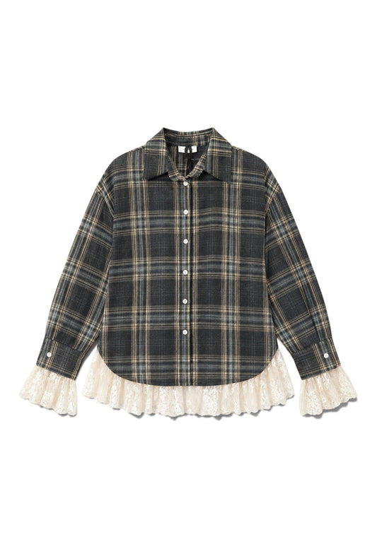 LE STREGHE - Camicia Scozzese Pizzo