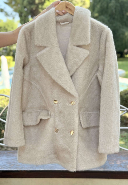 ALEX & MAX - Giacca In Ecopelliccia Beige