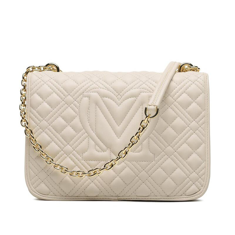 LOVE MOSCHINO - Borsa A Spalla Quilted Avorio