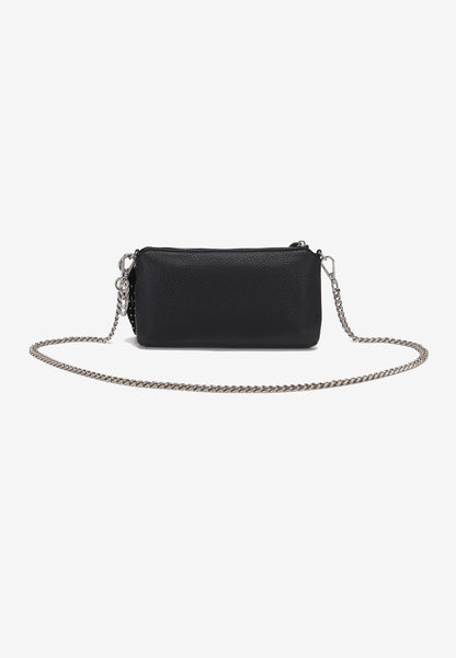 LA CARRIE - Portafoglio Pochette Strass Andromeda Nero