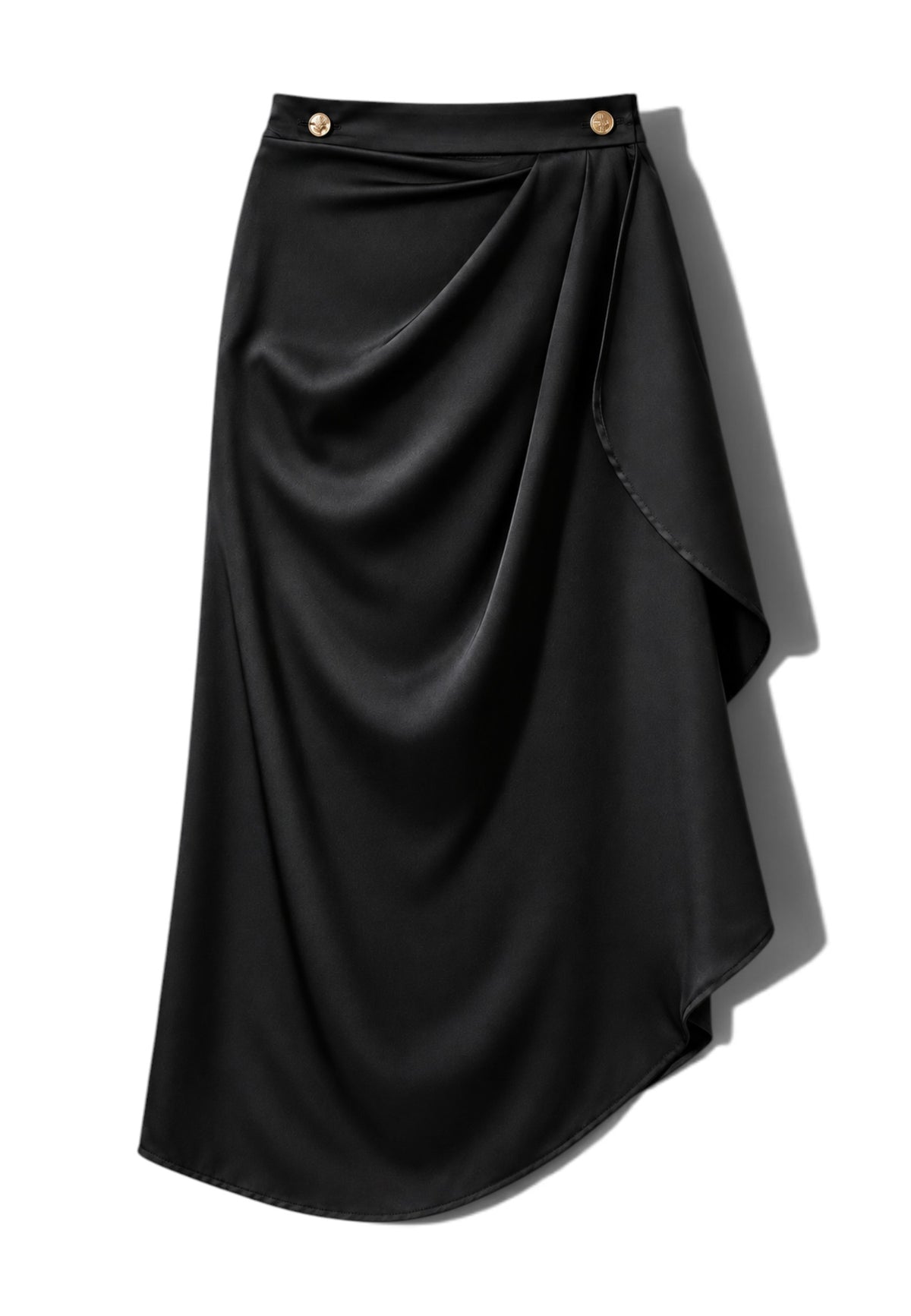 MINERVA - Gonna Petalo In Raso Nero