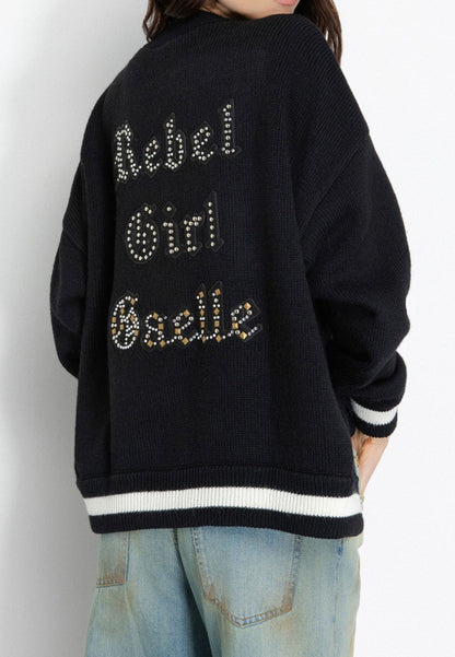 GAELLE - Bomber Maglia Nero