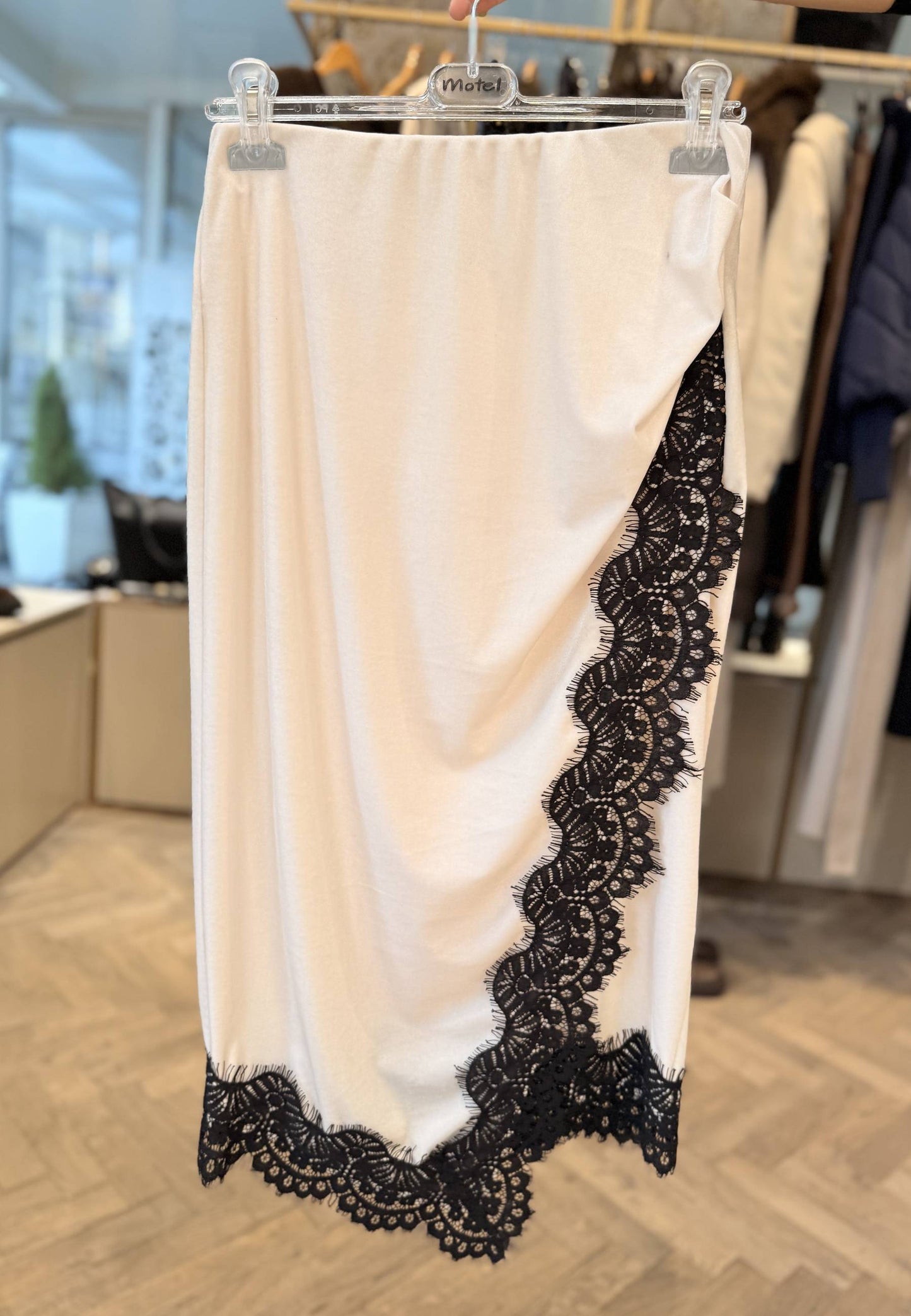 MOTEL - Gonna In Velluto Lingerie Avorio