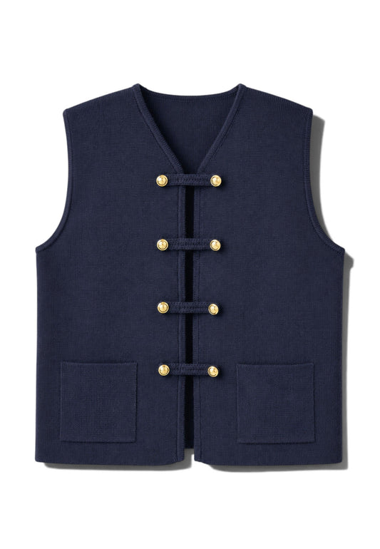 MOTEL - Gilet Napoleone Blu