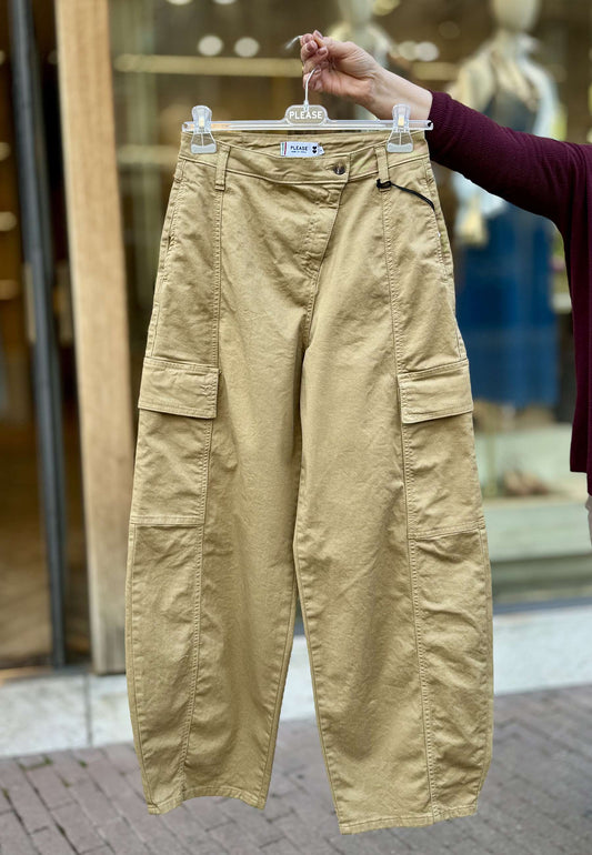 PLEASE - Pantalone Cargo Cinnamon