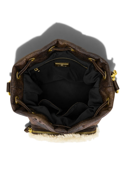 LA CARRIE - Borsa a Secchiello Warmtouch Marrone