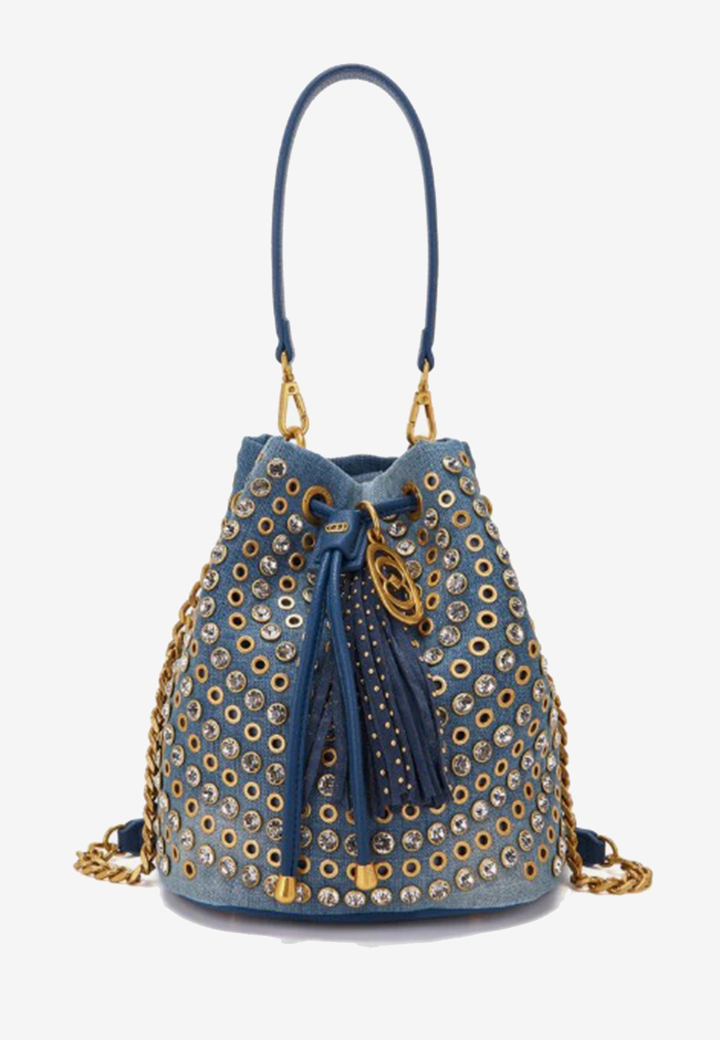 LA CARRIE - Secchiello Strass Andromeda Canvas Jeans