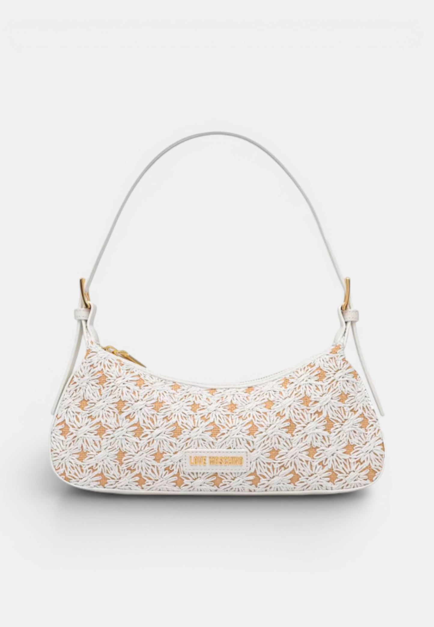 LOVE MOSCHINO - Borsetta A Spalla Flower Bianco