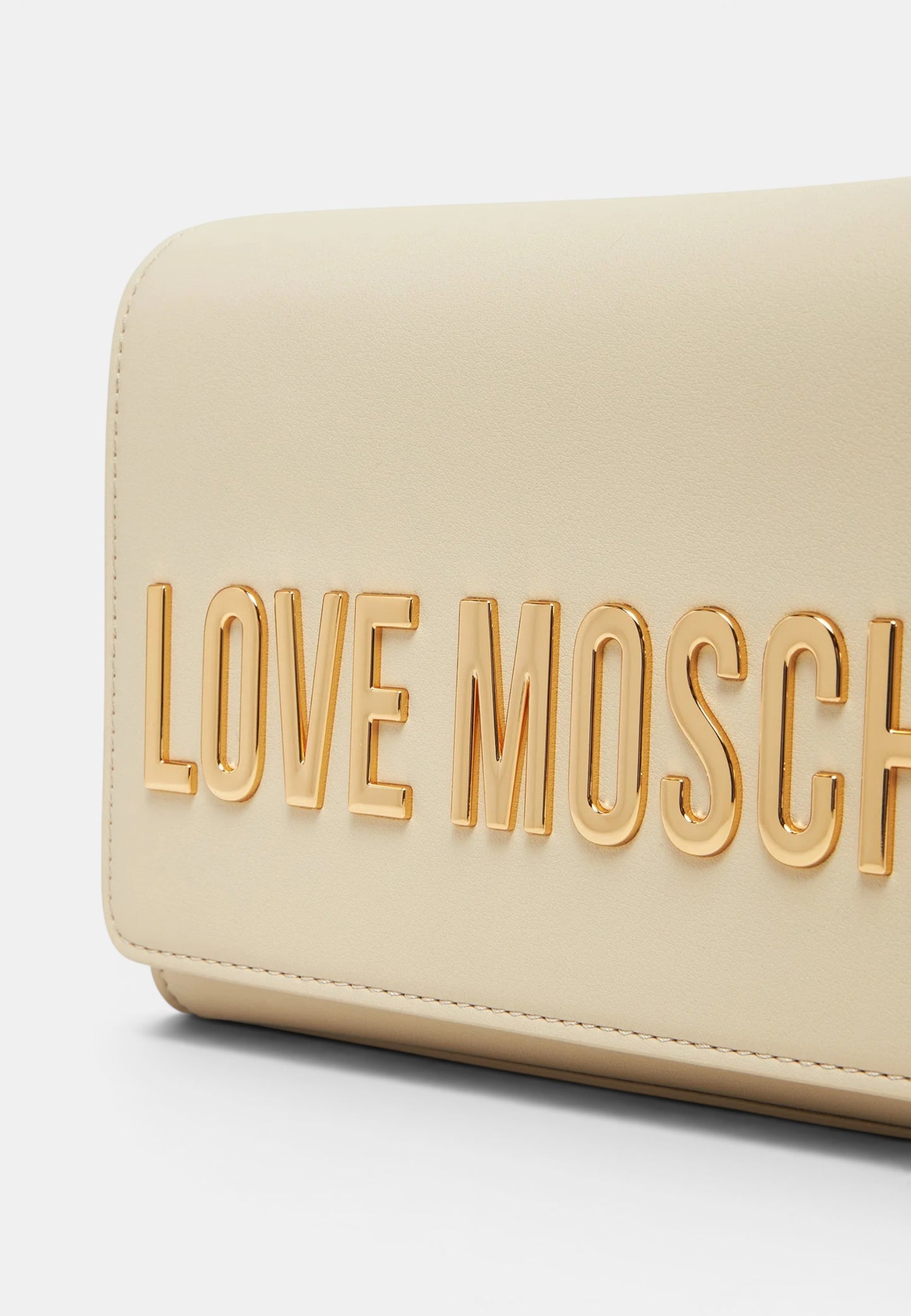 LOVE MOSCHINO - Borsetta A Tracolla Lettering Avorio