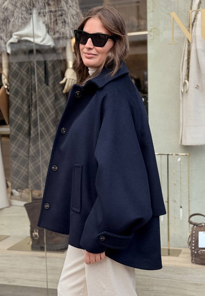 MOTEL - Cappotto Corto Over Blu