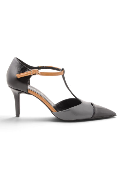 DIVINE FOLLIE - Décolleté T-Strap Grigio