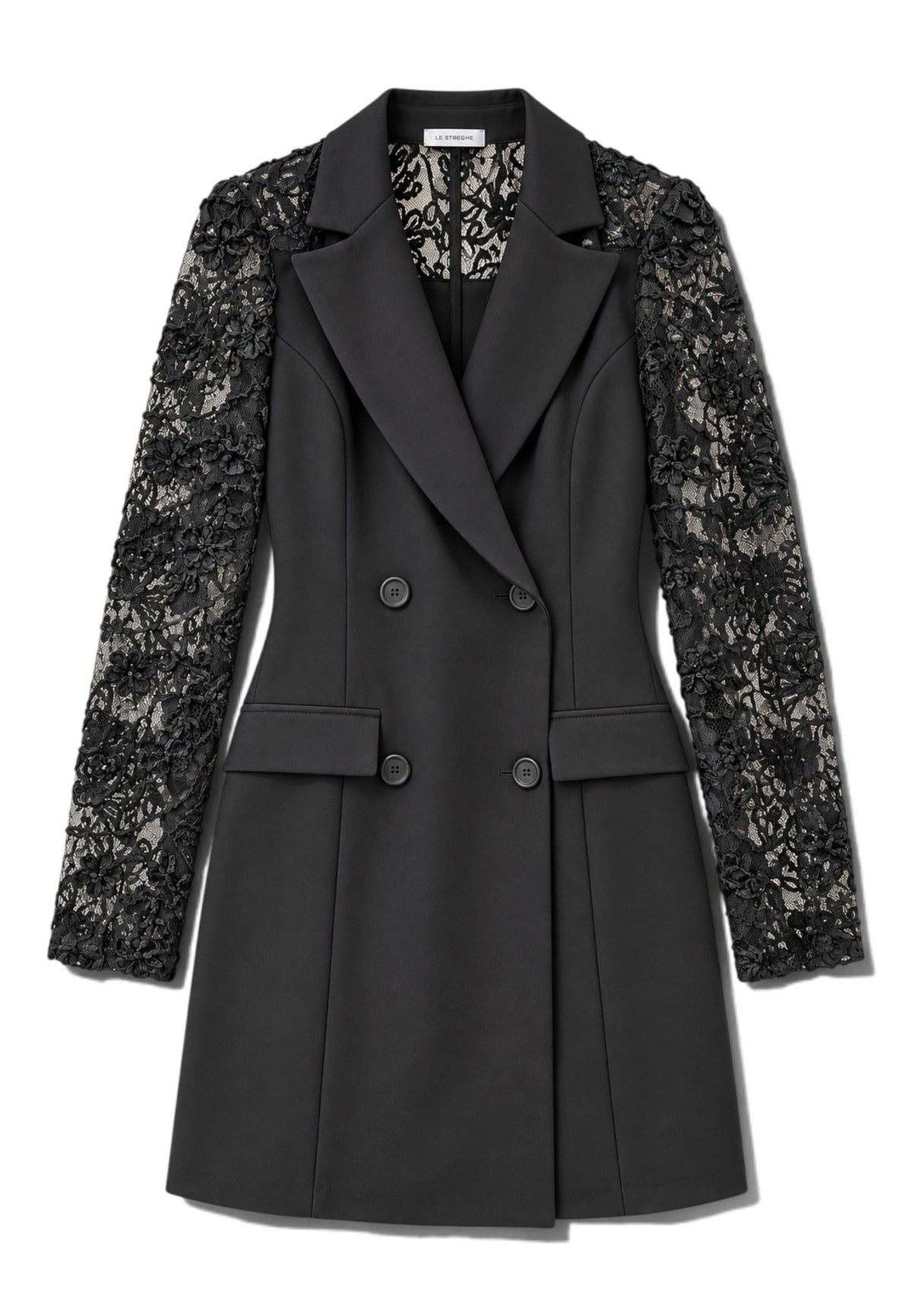 LE STREGHE - Abito Blazer Pizzo Nero