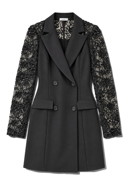 LE STREGHE - Abito Blazer Pizzo Nero