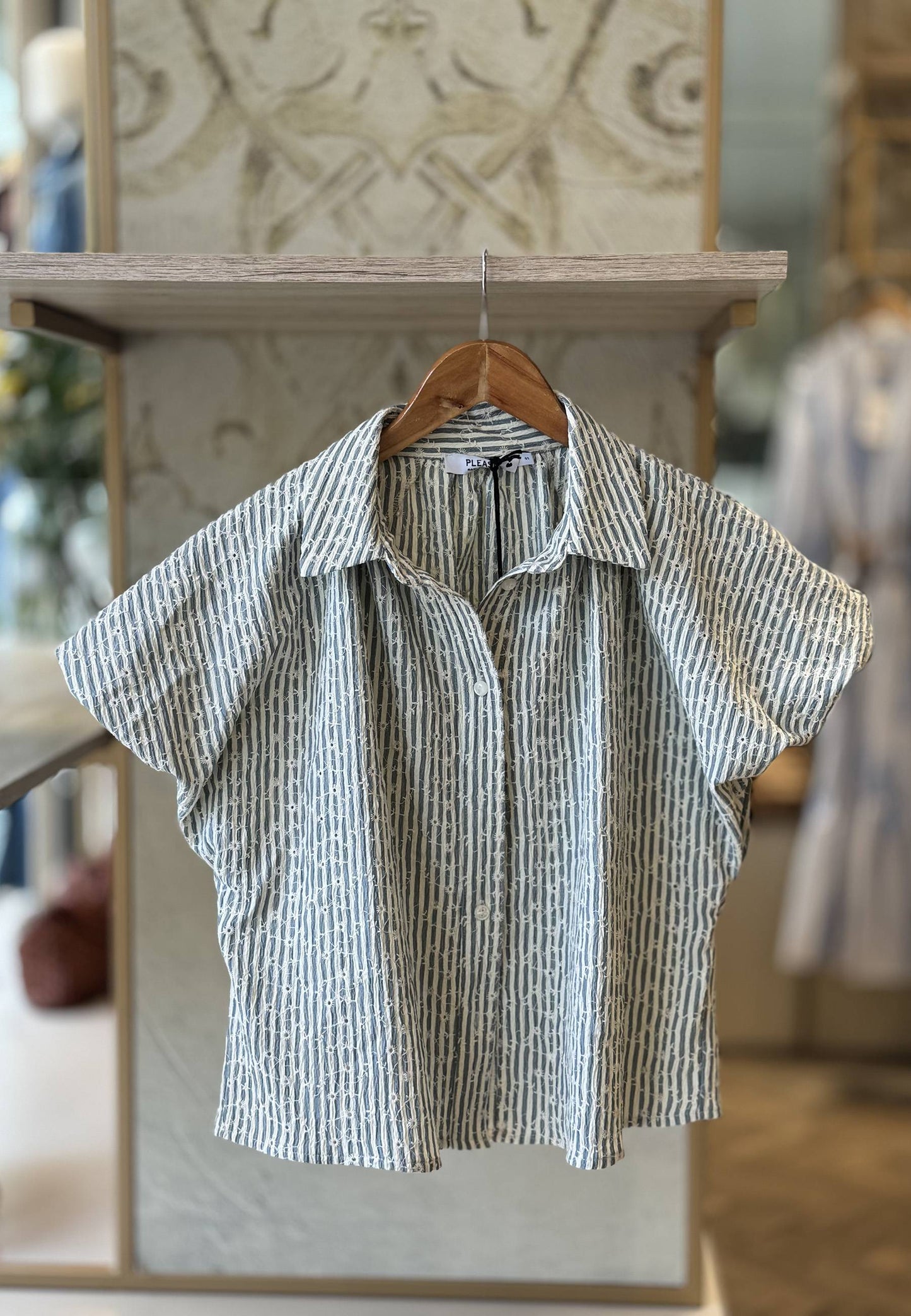 PLEASE - Camicia Pizzo San Gallo