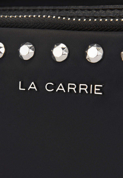 LA CARRIE - Marsupio Dark Nylon Borchie Nero