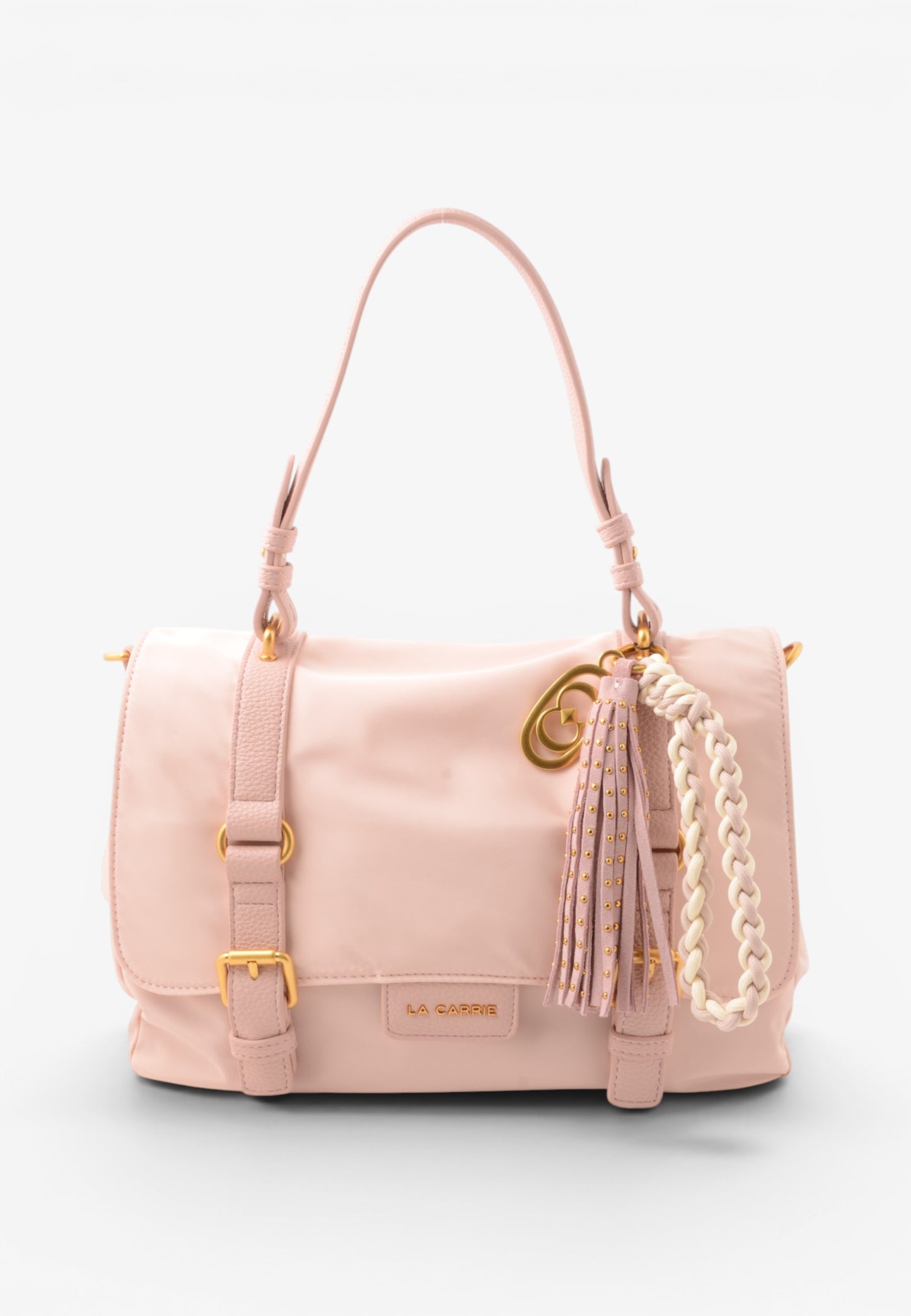LA CARRIE - Shopping Bag DARK NYLON Rosa