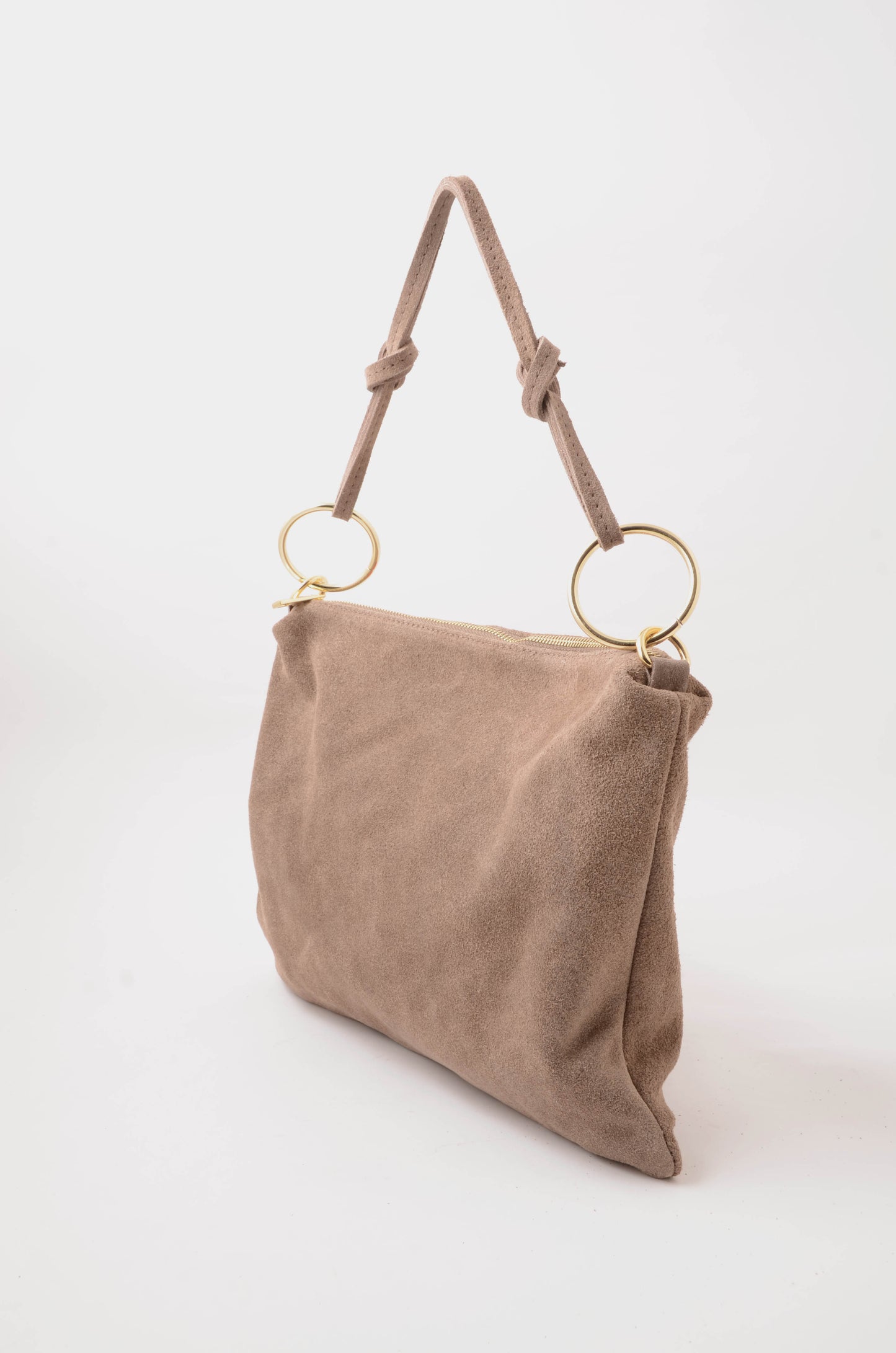 NUNZIA - Borsa In Camoscio AURORA Beige