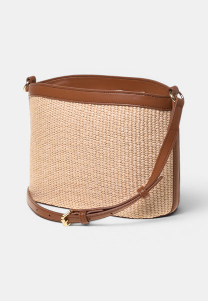 LOVE MOSCHINO - Secchiello In Raffia Cuoio