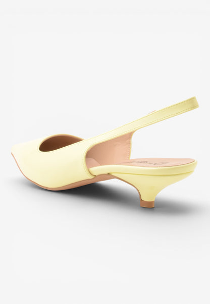 DIVINE FOLLIE - Slingback Vernice Giallo