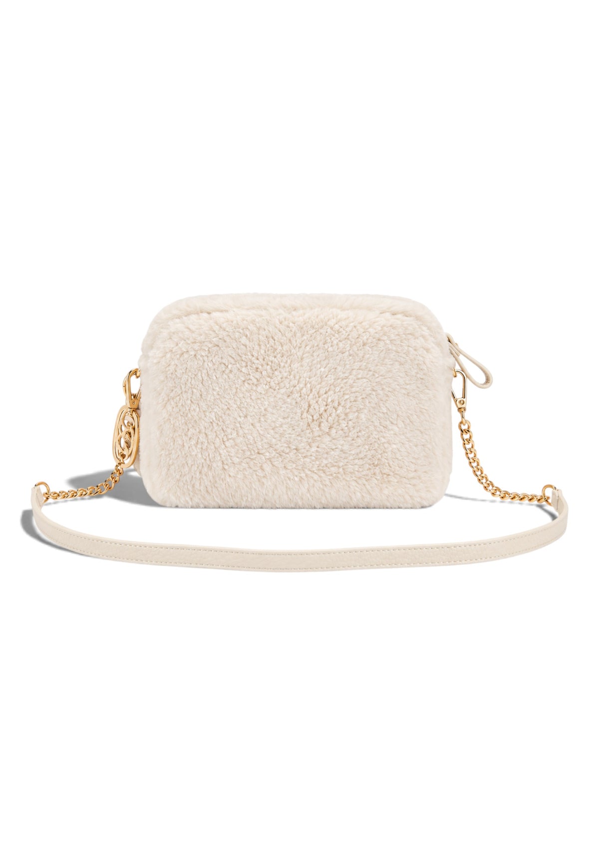 LA CARRIE - Borsa A Tracolla TEDDY ECO FUR Avorio