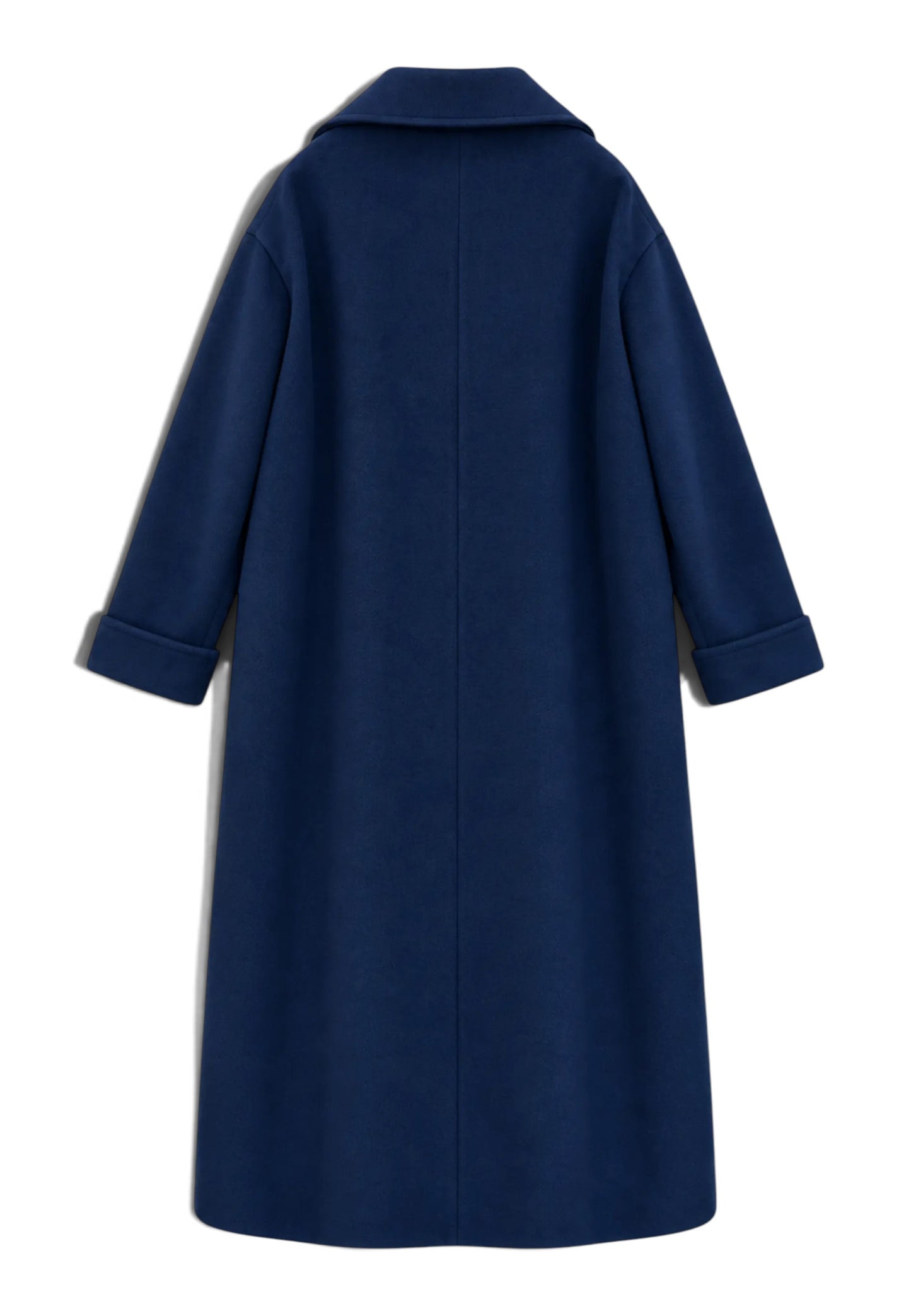 MOTEL - Cappotto Lungo Monobottone Blu