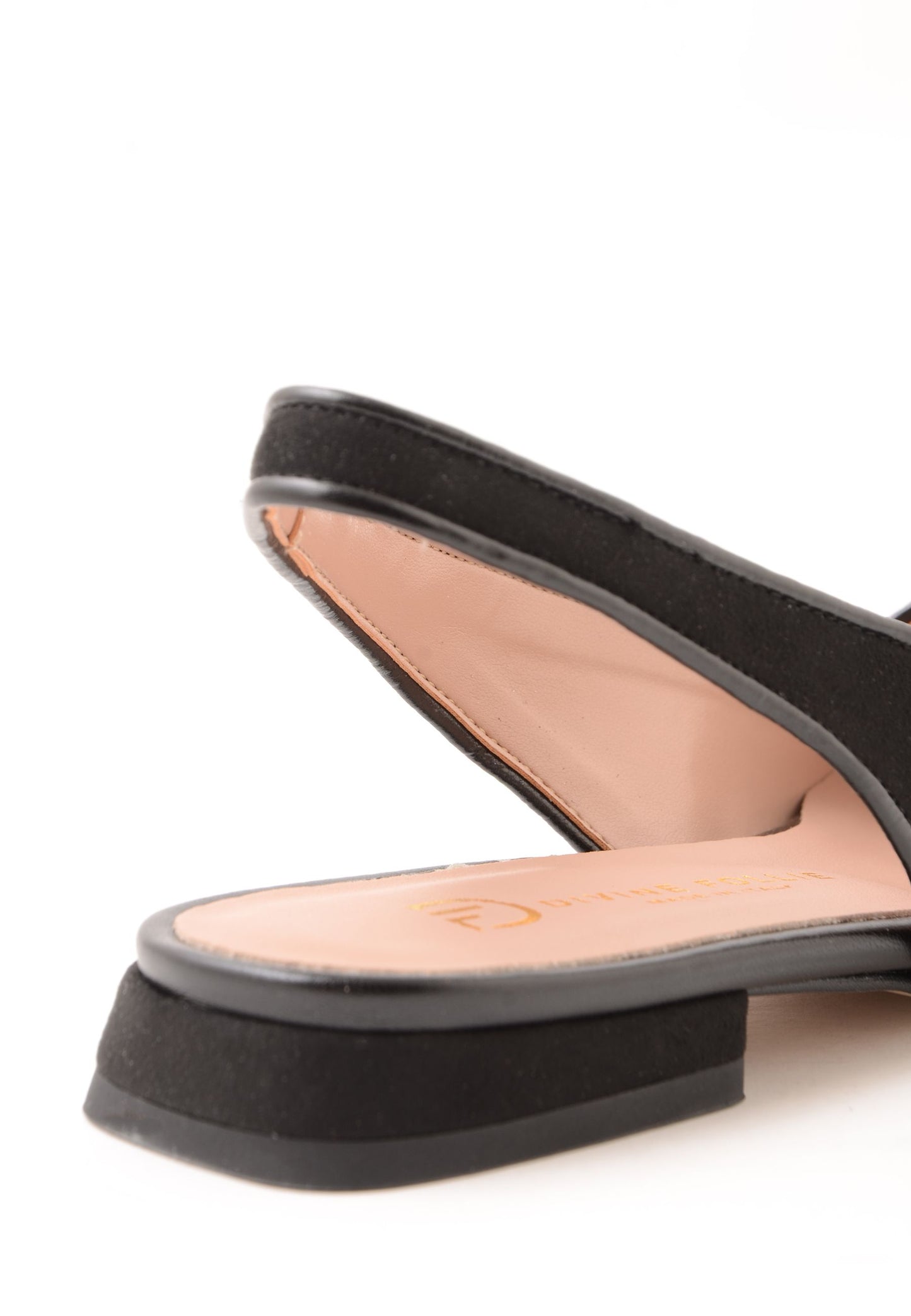 DIVINE FOLLIE - Slingback Camoscio Nero