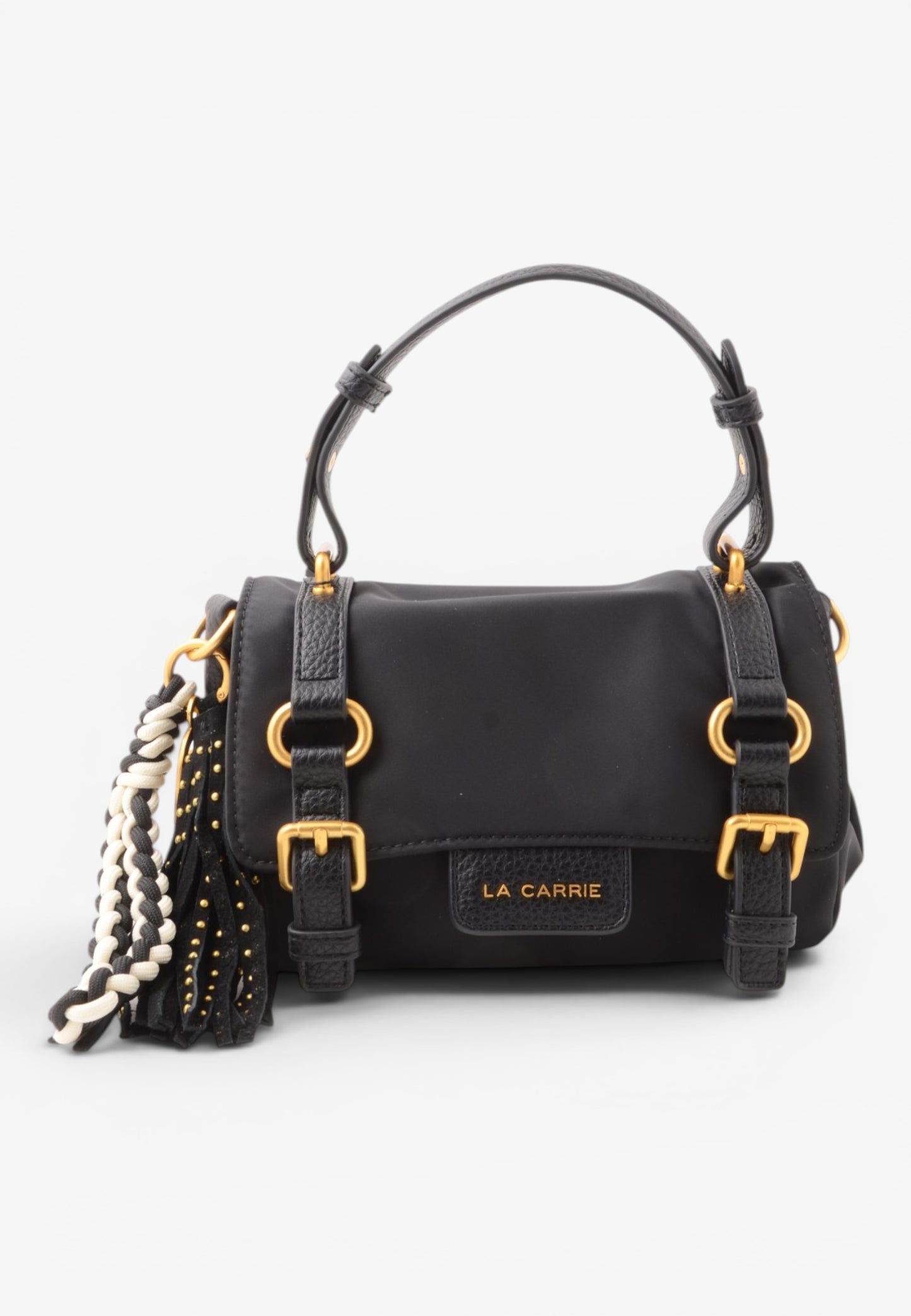LA CARRIE - Borsa Satchel Dark Nylon Nero