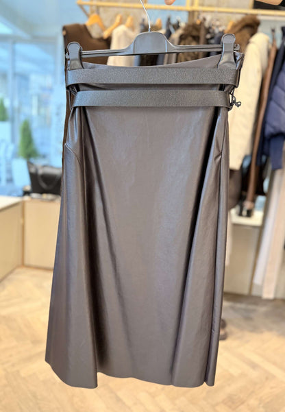 LE STREGHE - Longuette In Ecopelle Moro