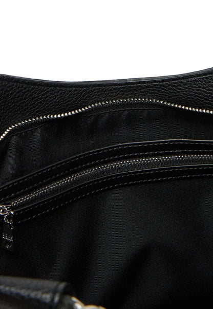 LOVE MOSCHINO - Shopping Bag Lettering Nero Silver