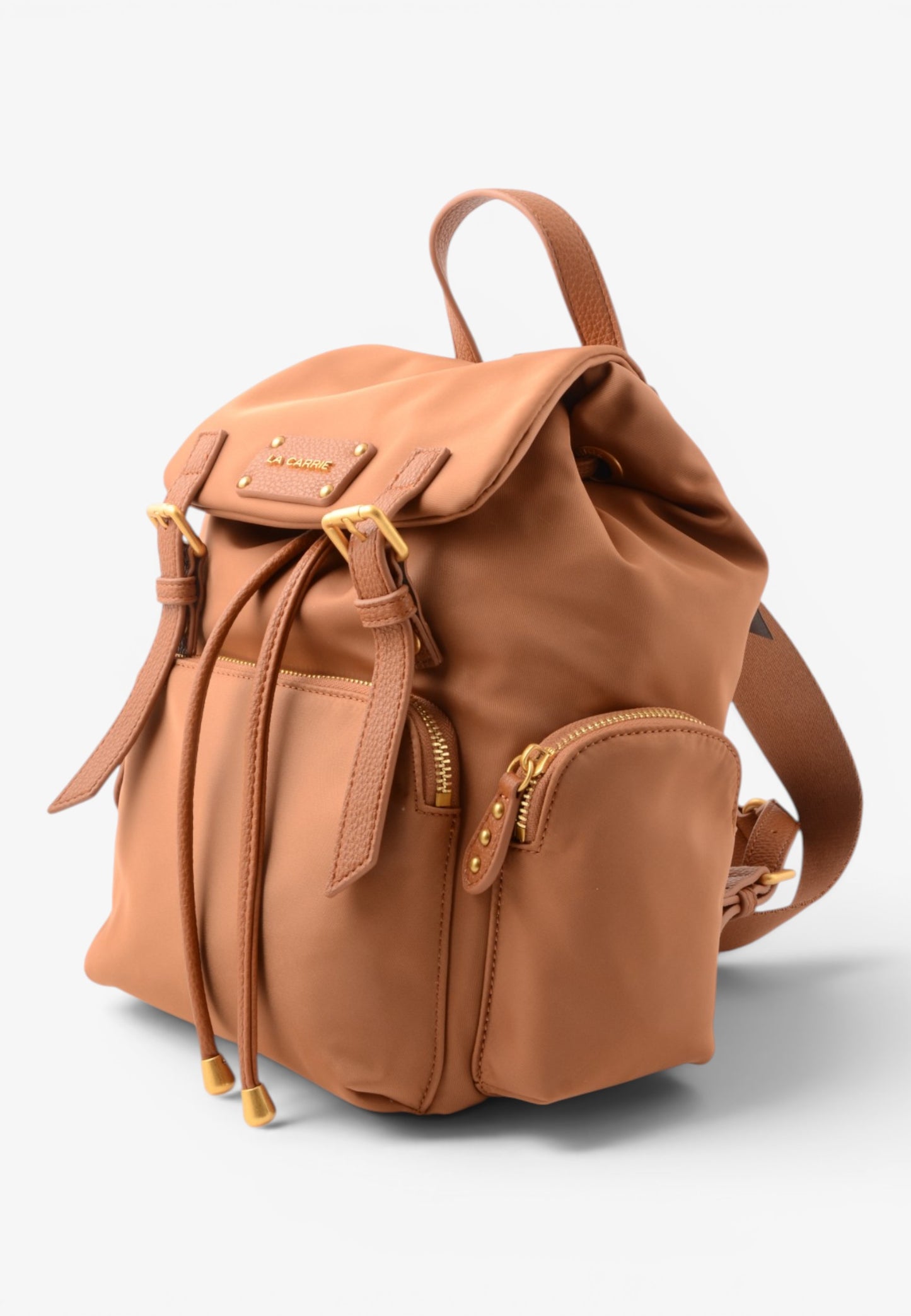 LA CARRIE - Zaino Dark Nylon Cuoio
