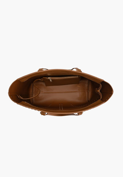 LA CARRIE - Shopping Bag Frivolous Cuoio