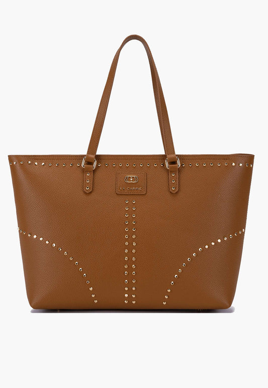 LA CARRIE - Shopping Bag Frivolous Cuoio