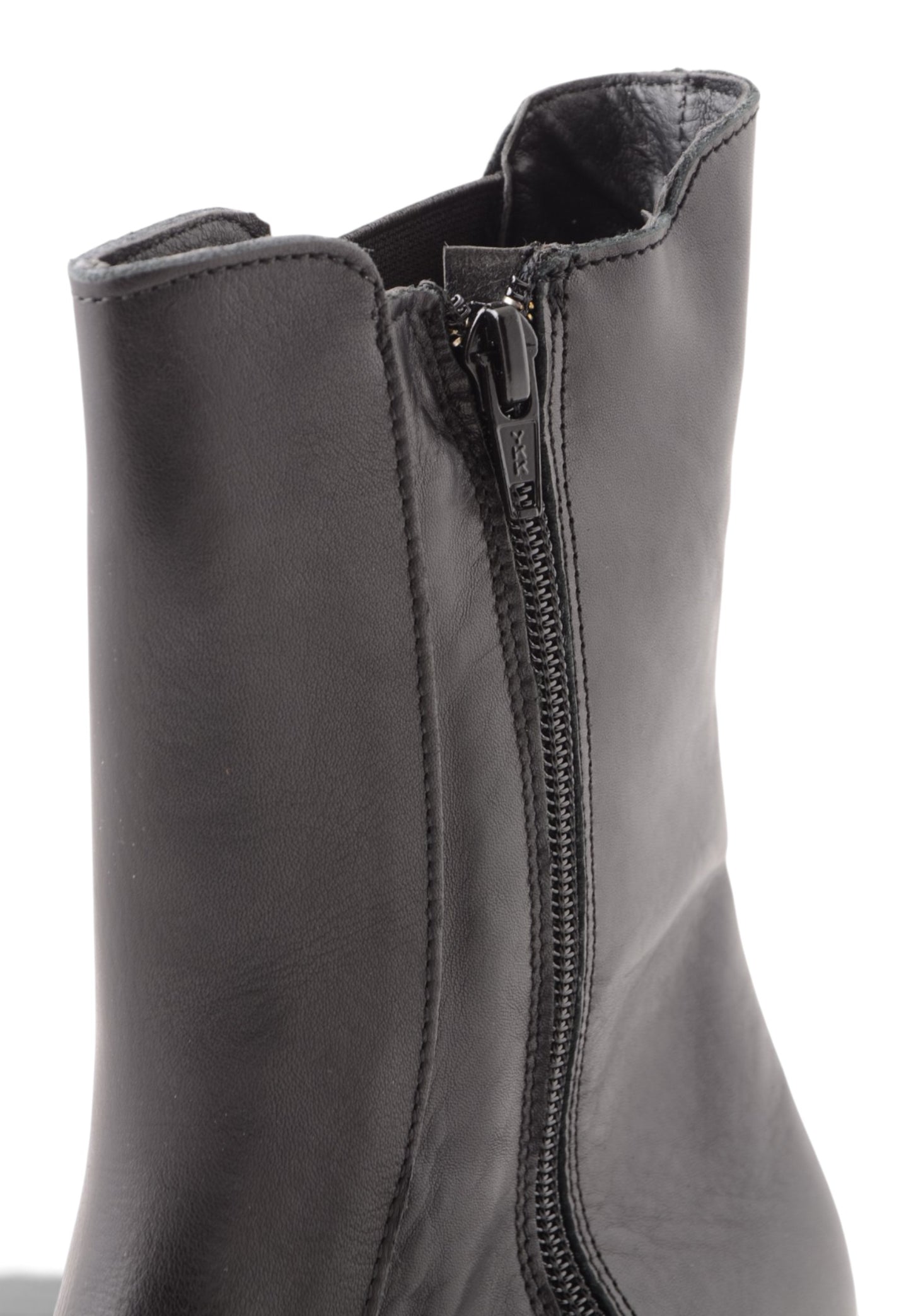 DIVINE FOLLIE - Stivaletto Chelsea In Vera Pelle Nero