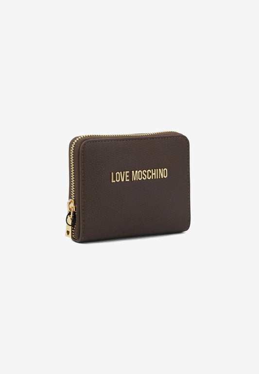 LOVE MOSCHINO - Portafoglio Piccolo Zip Around Moro