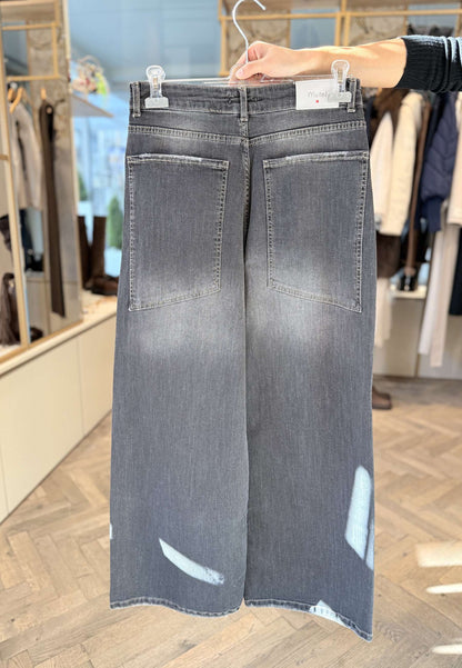 MOTEL - Jeans Wide Leg Grigio