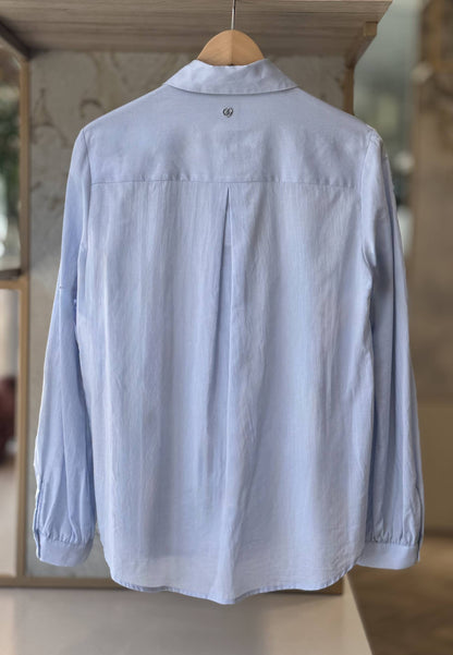 PLEAASE - Camicia Strass Celeste