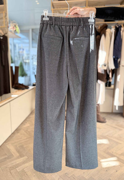 MOTEL - Pantalone A Palazzo Con Elastico Grigio