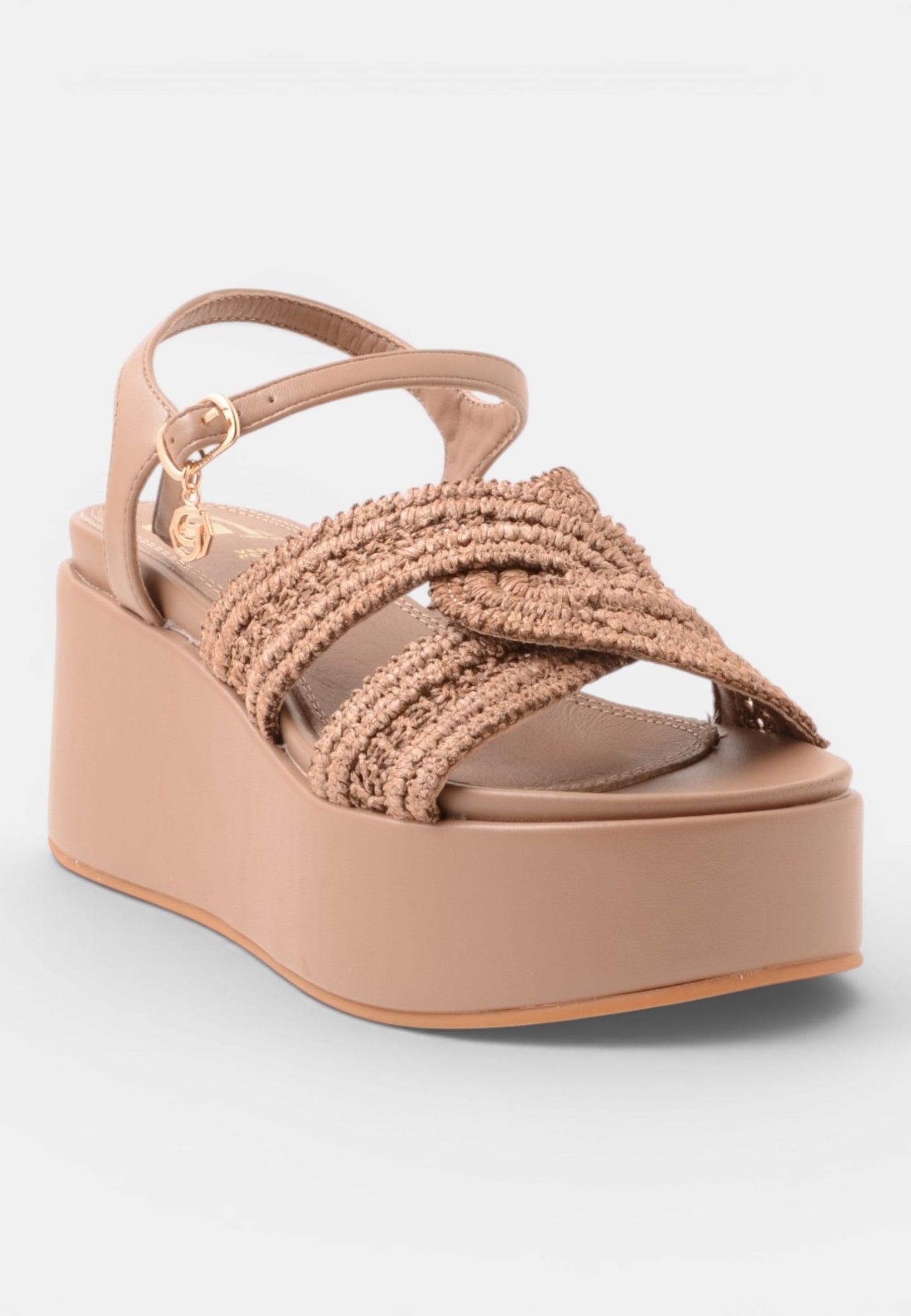 GOLD&GOLD - Sandalo Zeppa Mocha