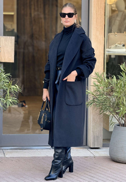 MOTEL - Cappotto Monopetto Over Nero