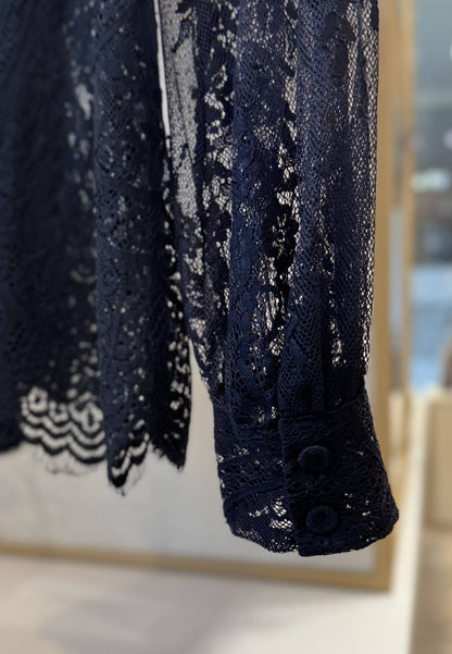 MOTEL - Camicia In Pizzo Nero