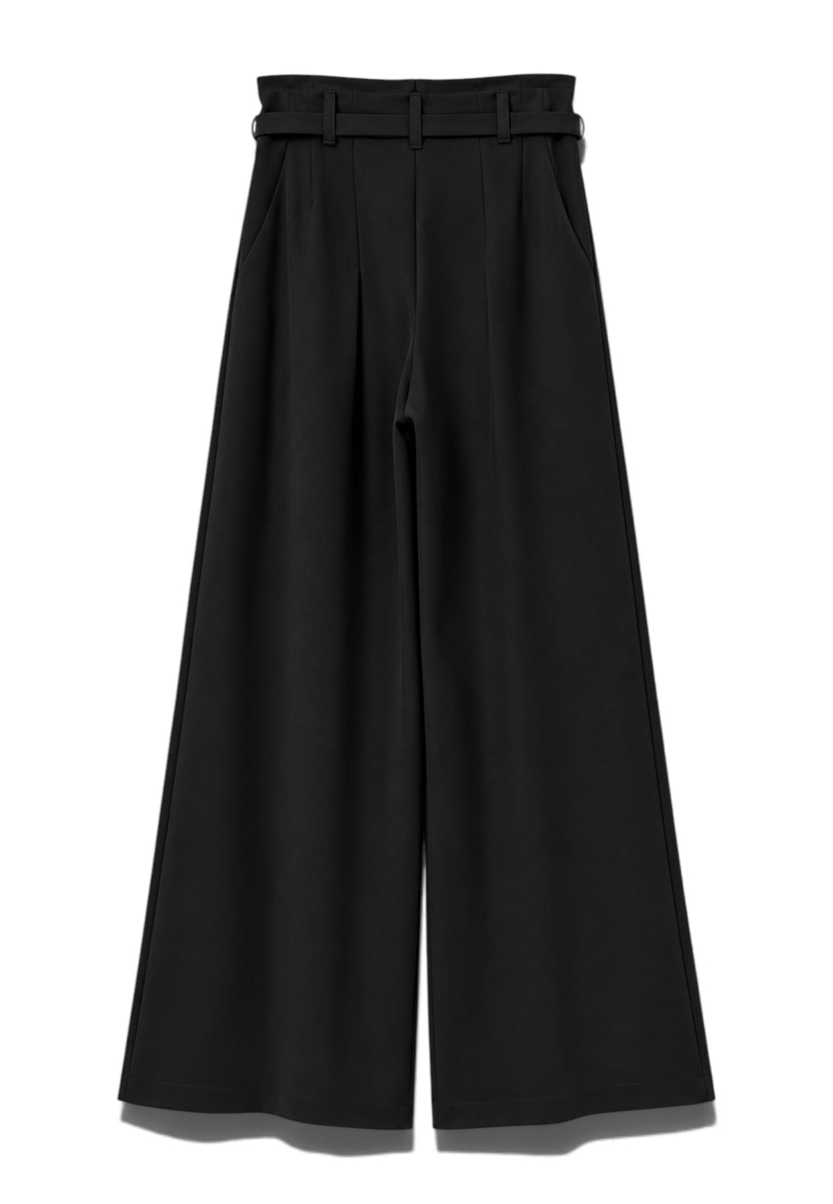 LE STREGHE - Pantalone Fluido Cintura Nero
