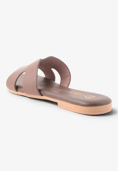 DIVINE FOLLIE - Ciabattina Bassa Flat con Fascia Sagomata a "H" TMoro