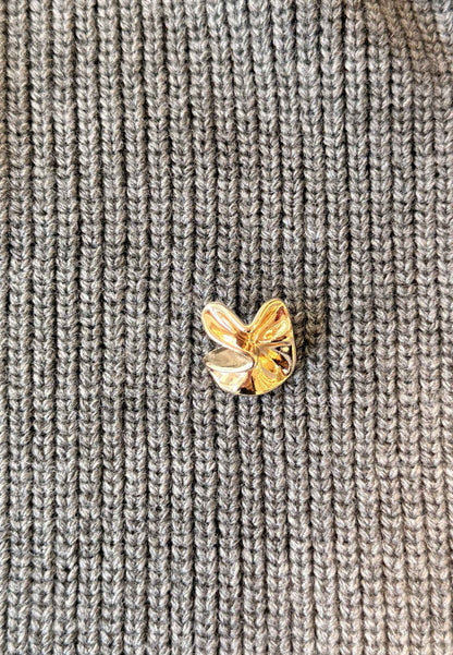 MOTEL - Cardigan Gilet Over Spalline Grigio