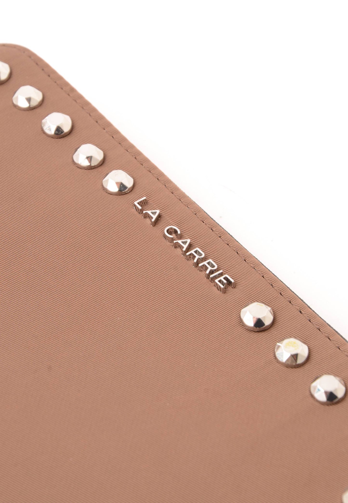LA CARRIE - Portafoglio Zip Around Dark Nylon Mocha
