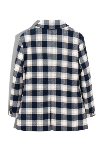 MOTEL - Blazer A Quadri Blu