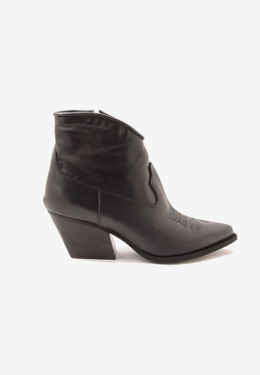 DIVINE FOLLIE - Stivaletto Ricamo Nero