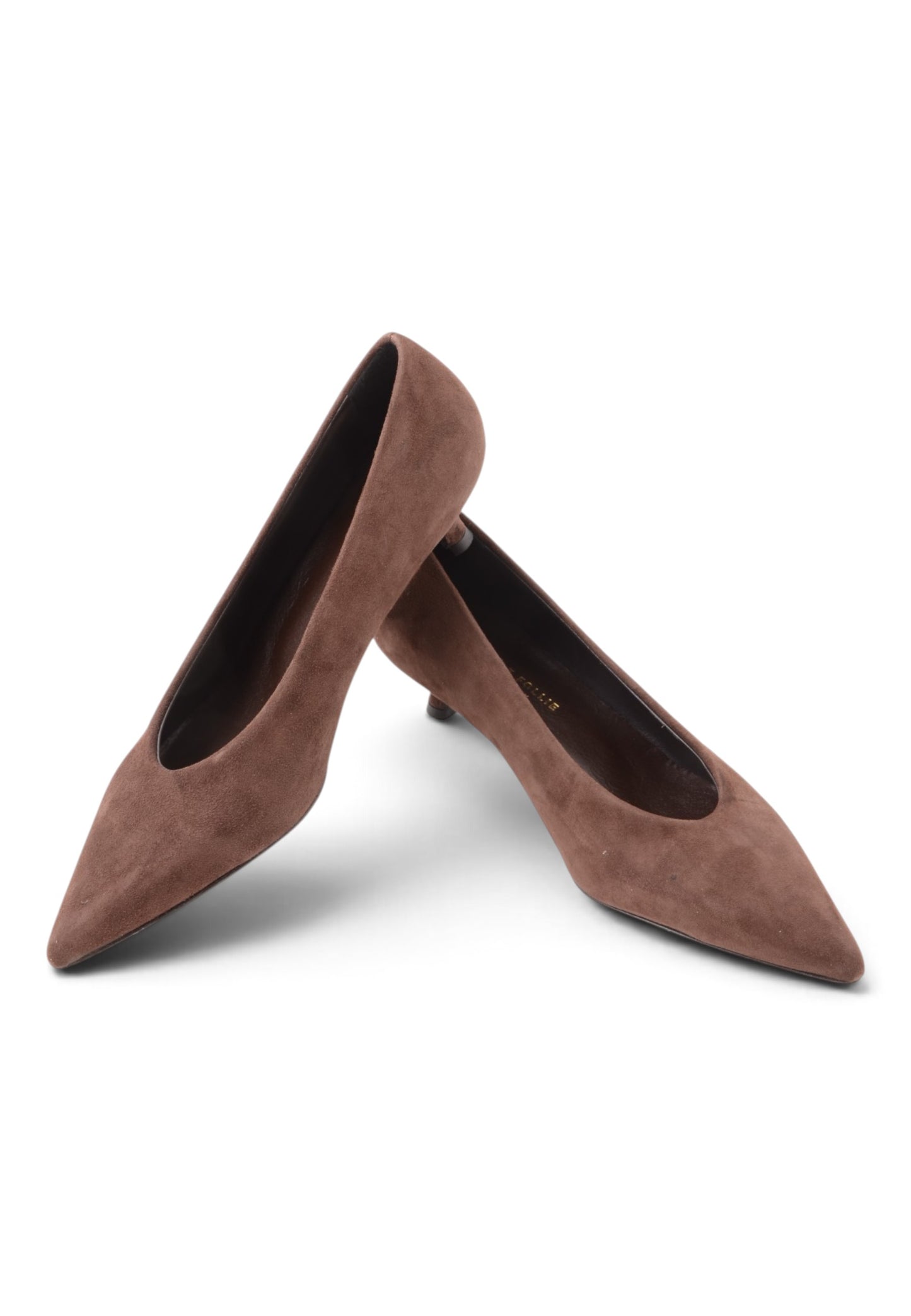 DIVINE FOLLIE - Décolleté Con Tacco Kitten Heel Moka